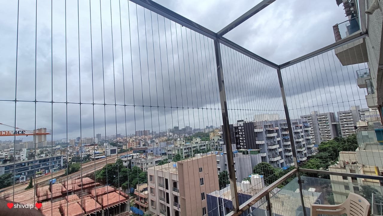 SS wire railing and partition safety